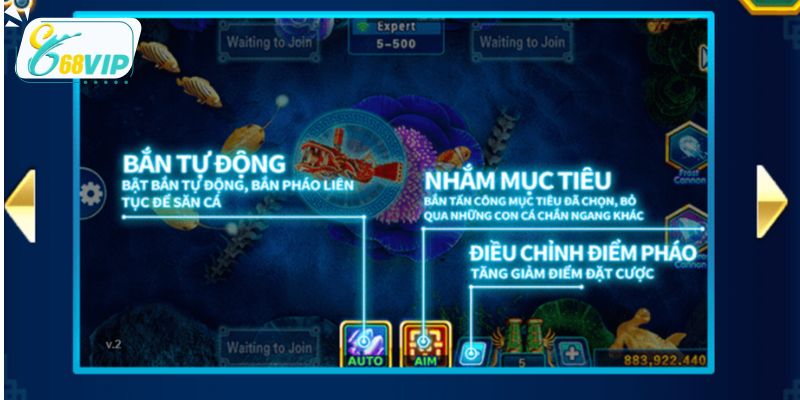 Các tính năng hỗ trợ được tích hợp trong trò chơi bắn cá